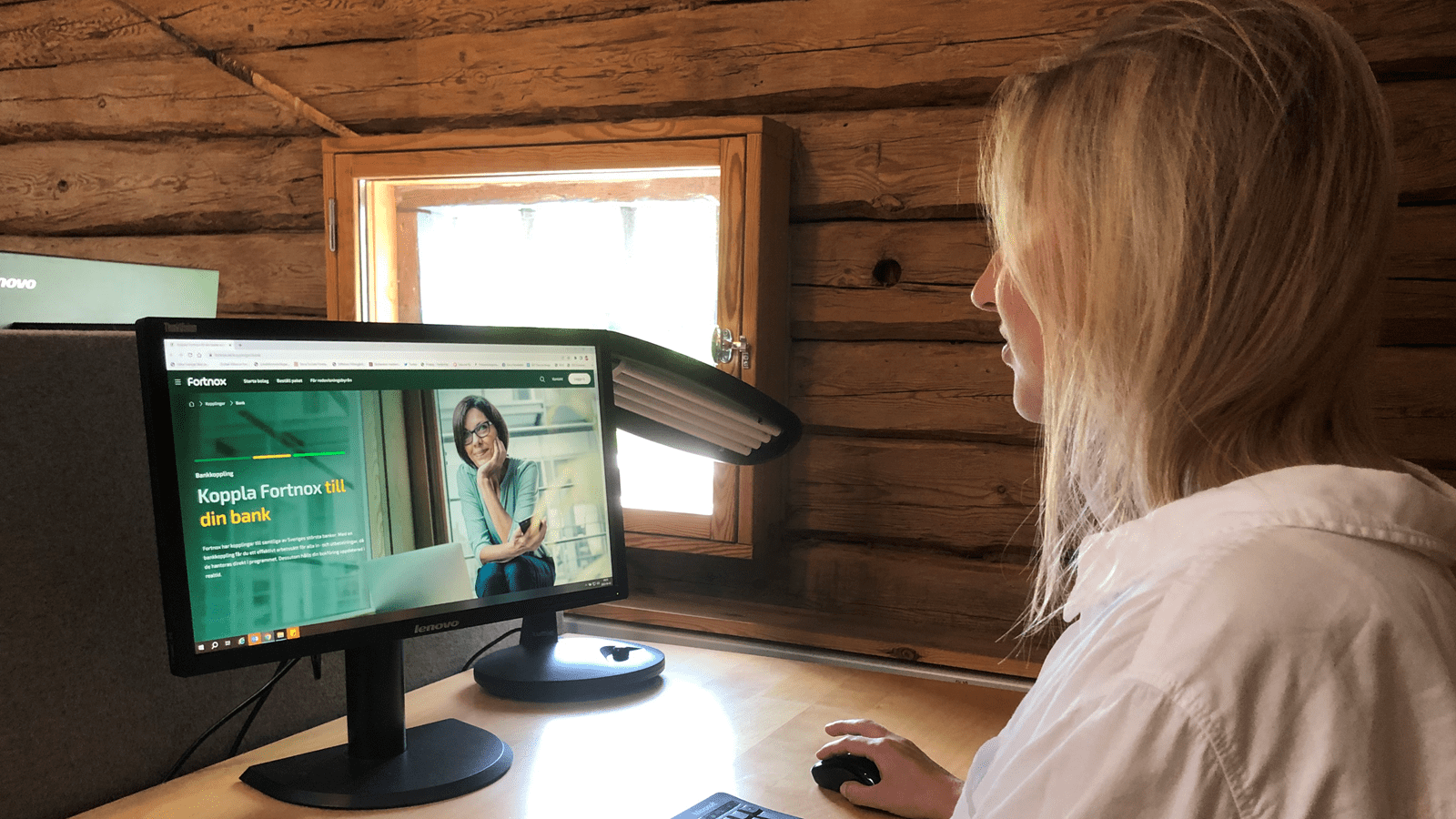 Bildskärm med Fortnox