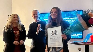 Maria Flock Åhlander, Patrik Andersson och Olga Grönvall Lund (vinnare 2025)