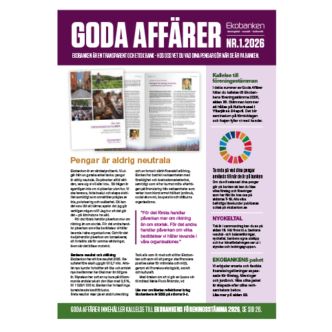 Framsidan på Goda Affärer nr 1 2026