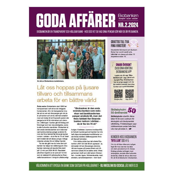 Framsidan Goda Affärer 2 2024