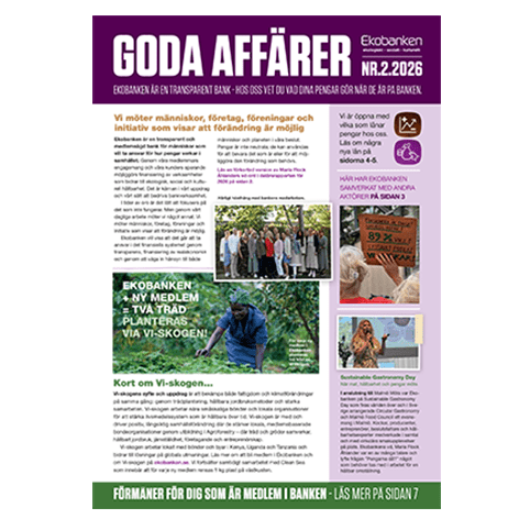 Framsidan av tidningen Goda Affärer 2, 2026
